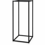 Metalinis karkasinis stovas juodas 90x53x53cm 12227/13708