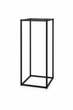 Metalinis karkasinis stovas juodas 90x53x53cm 12227/13708
