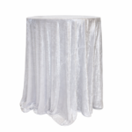 Balta aksomine staltiesė 13263/14442