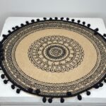 Smėlinės -Juoda servetėlės - Padėkliukai