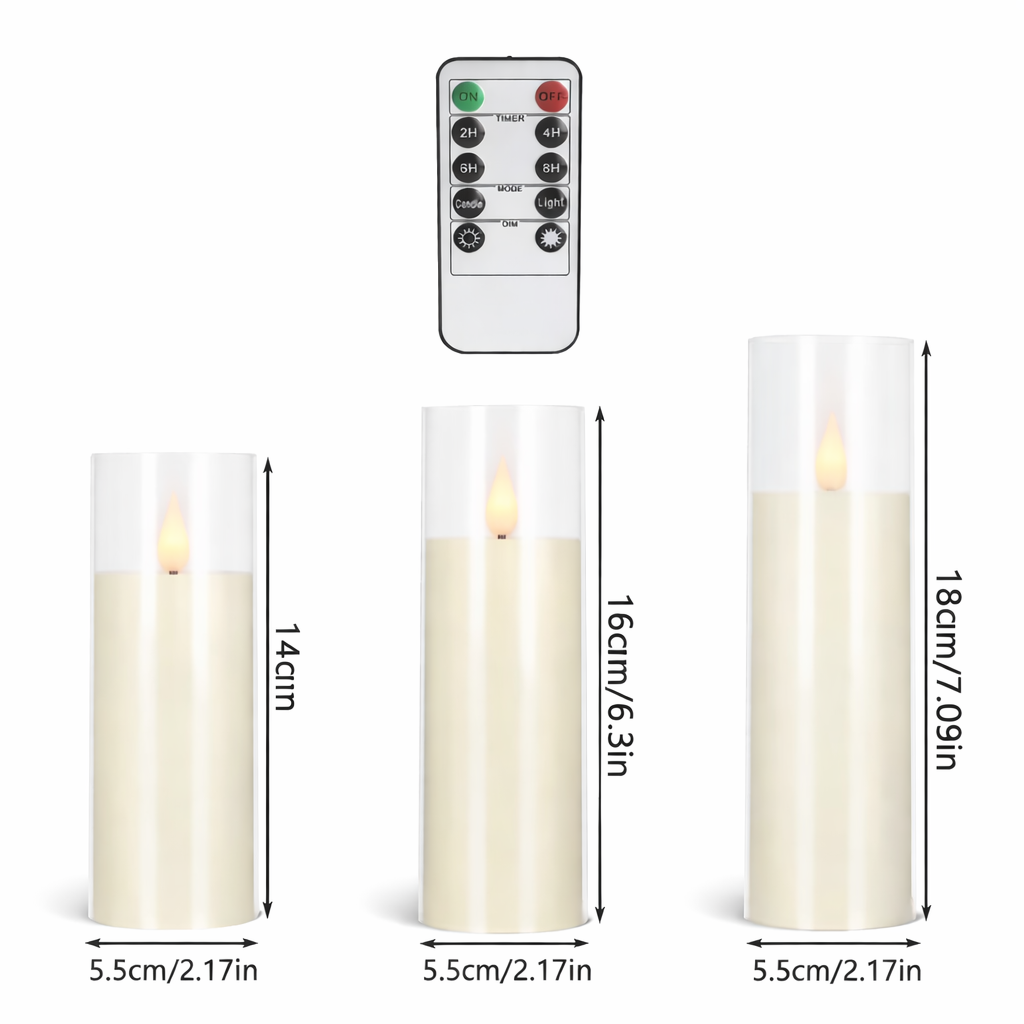 5134FC04-084D-495A-9CFA-0F3851CC3E1A Dirbtinė žvakė su organiniu stiklu - Image 1