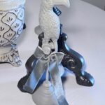 Dekoracija "Papuga" - 2175 pilka