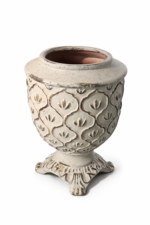 Keramikinė vaza su dangčiu pilka d - Image 2