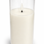 Dirbtinė žvakė su organiniu stiklu