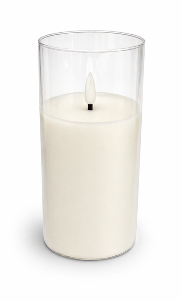 Dirbtinė žvakė su organiniu stiklu