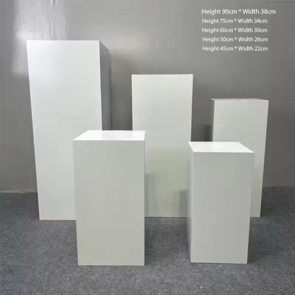 Baltas Stovas/kolona - kvadratas 45cm