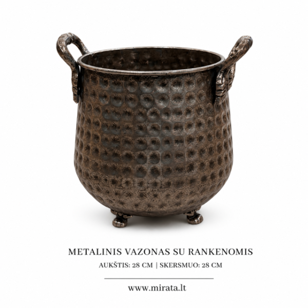 Sidabrinė metalinė vaza – 15225 /2